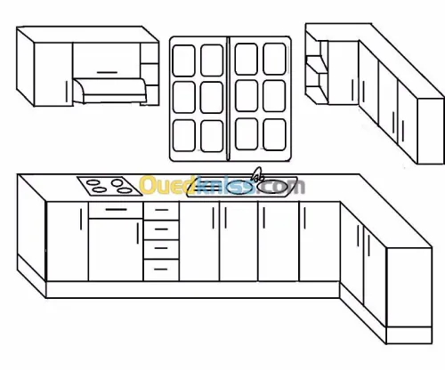 CONCEPTION SCHEMA CUISINES DRESSING 3D