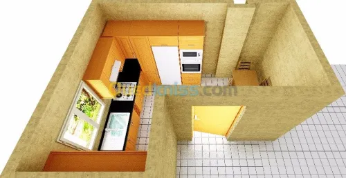 CONCEPTION SCHEMA CUISINES DRESSING 3D