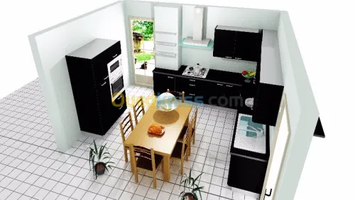 CONCEPTION SCHEMA CUISINES DRESSING 3D