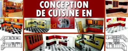 CONCEPTION SCHEMA CUISINES DRESSING 3D