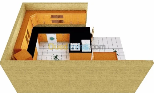 CONCEPTION SCHEMA CUISINES DRESSING 3D