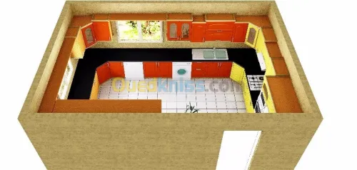 CONCEPTION SCHEMA CUISINES DRESSING 3D