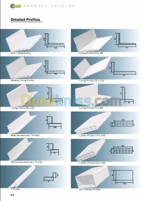 Vente profilé pvc et accessoires