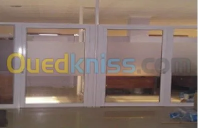 menuiserie aluminium, cloison amovible