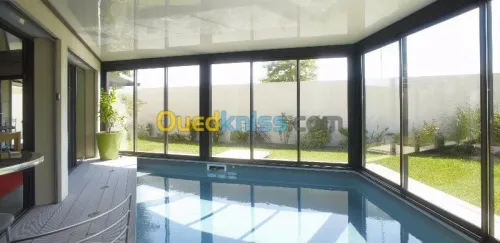 menuiserie aluminium, cloison amovible