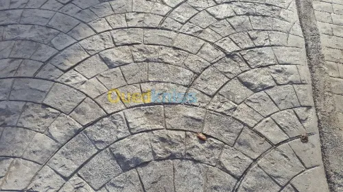 Béton imprimé 