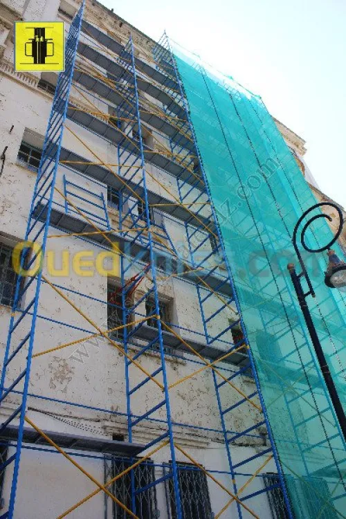 Echafaudage de façade homologué