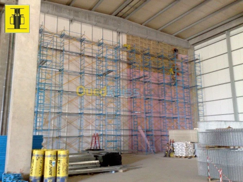 Echafaudage de façade homologué