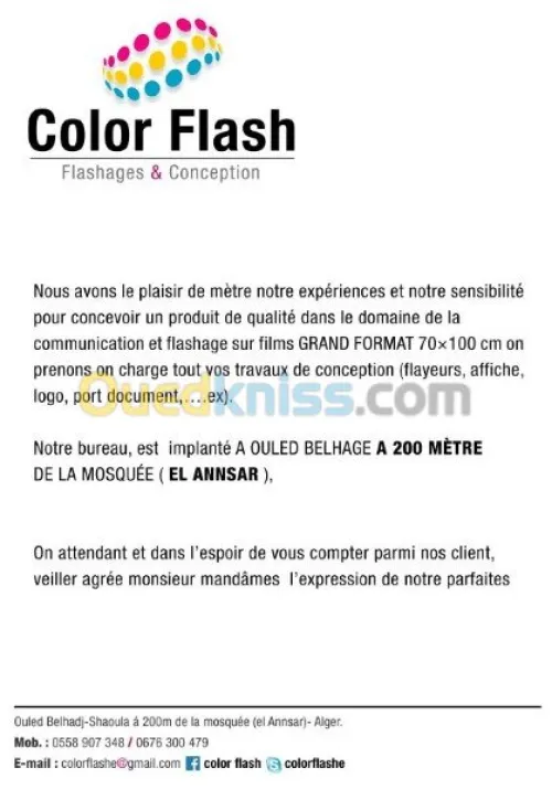 flachage sur film