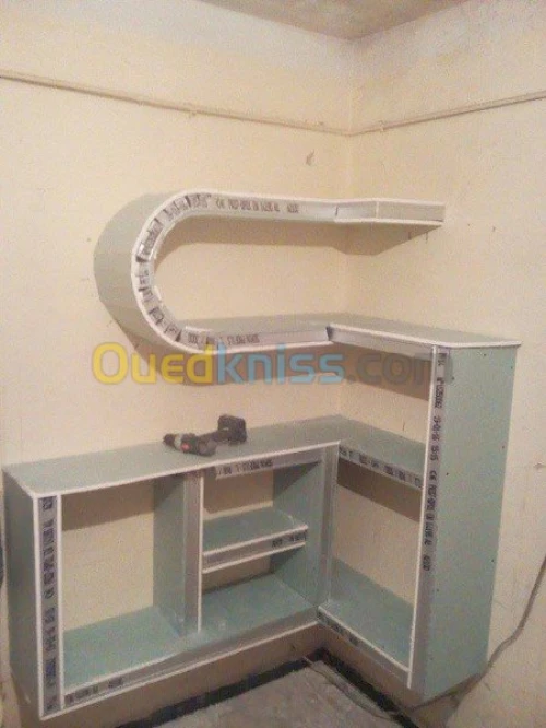 placoplater et  pvc ba13 