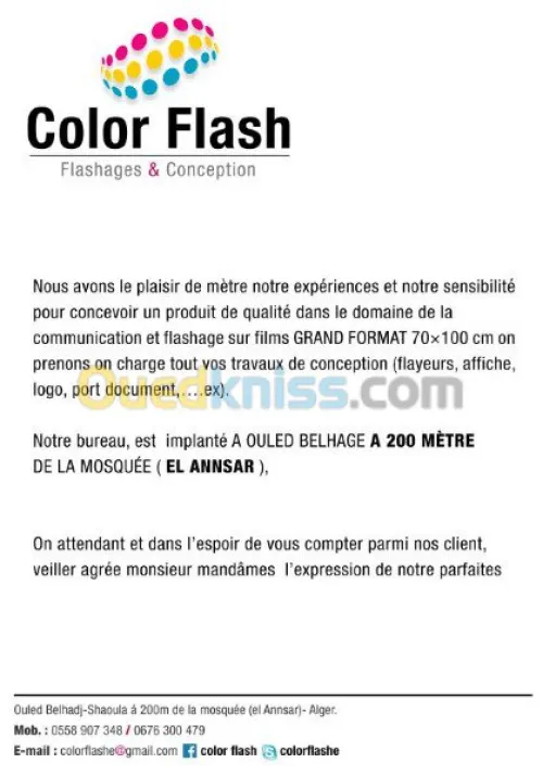 flashage sur film