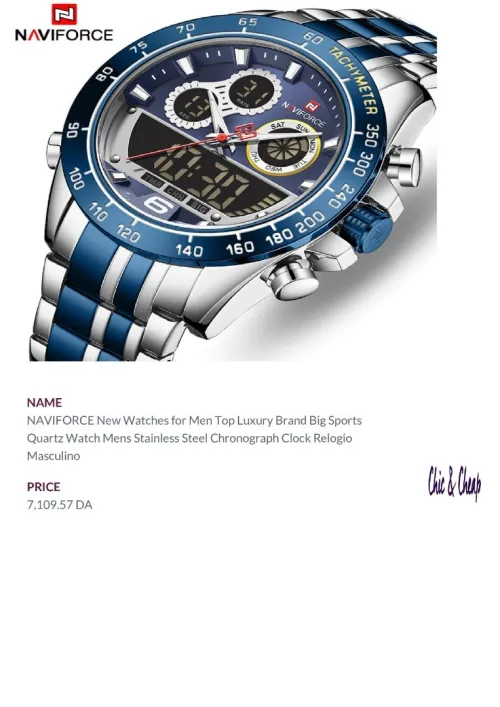 NAVIFORCE hommes mode montres décontractées hommes horloge à Quartz homme bracelet en cuir armée