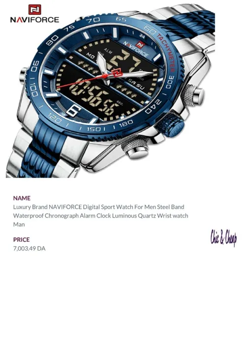 NAVIFORCE hommes mode montres décontractées hommes horloge à Quartz homme bracelet en cuir armée