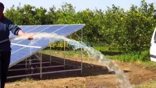 Solaire, éclairage, pompage solaire.