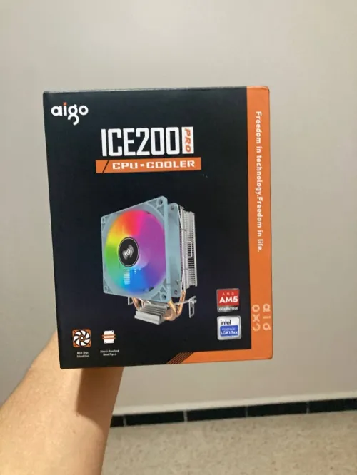 AIGO ICE200PRO RGB Dual HeatPipe CPU COOLER