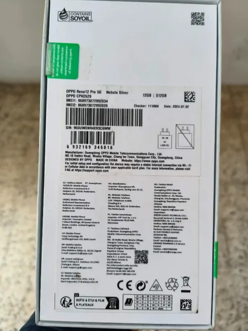 OPPO Reno 12 pro 5G version globale