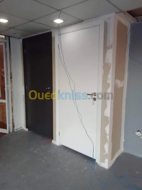 PORTE EN MDF ET BOIS ROUGE PRIX USINE 