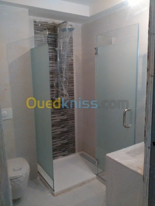 conception et pose de cabine de douche