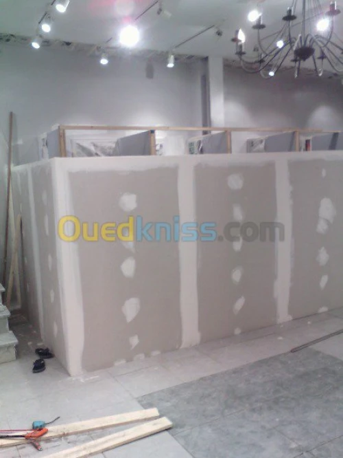 Placo plate et pvc et demontable