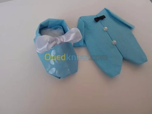 Serviette et porte dragées