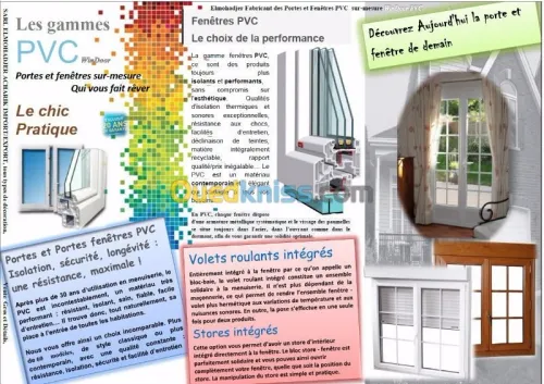 Fabrication portes et fenêtres en PVC