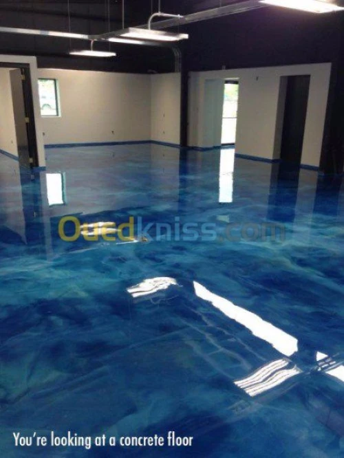 Revêtement de sol en Epoxy floors 3D