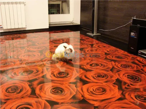 Revêtement de sol en Epoxy floors 3D