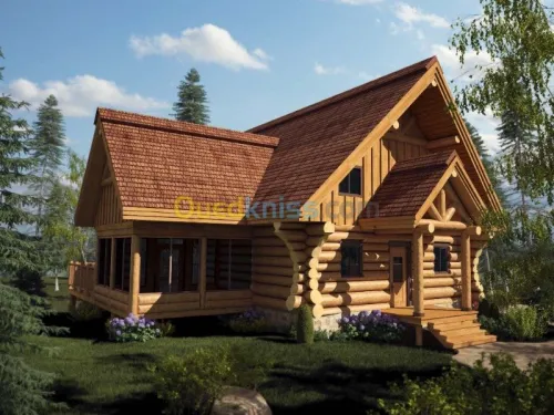  construction des maisons avec du bois