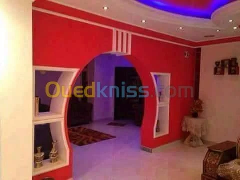 fournitureet pose placo plat  et pvc