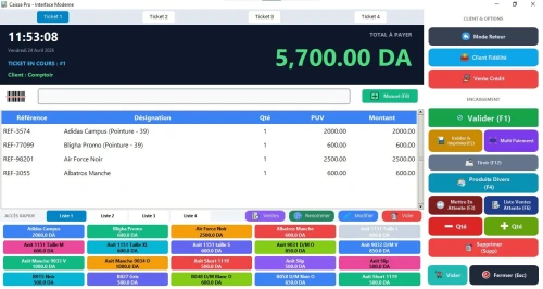 Logiciel de Gestion de Caisse et de Stock