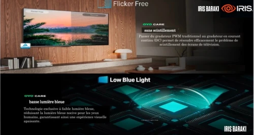 TV IRIS 75" QLED+ Q7030 120HZ SMART GOOGLE TV 4K UHD ANDROID  75 POUCES