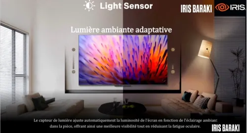 TV IRIS 65" QLED+ Q7030 GOOGLE TV 120 HZ 4K UHD SMART ANDROID  65 POUCES