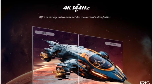 TV IRIS 65" QD MINI LED S9800 GOOGLE TV 144 hz OMNIVIEW MEMC VRR ALLM 4k UHD ANDROID 14 + BARRE DE SON INTEGRÉE