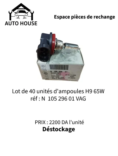 Ampoule a iode "H9 65w"