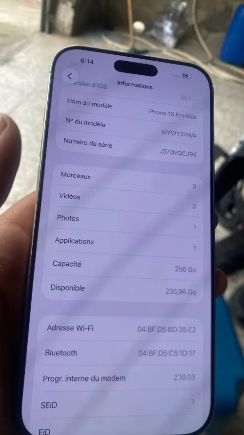 I phone 16 pro max