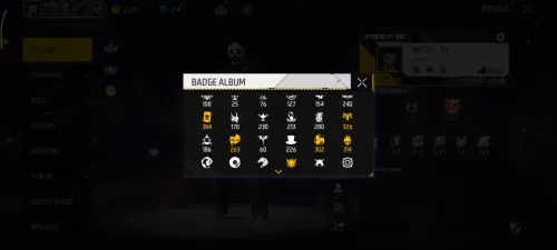 Free fire account lvl 59 qrib 60
