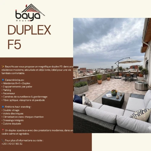 Vente Appartement Duplex F5 Alger Dely brahim