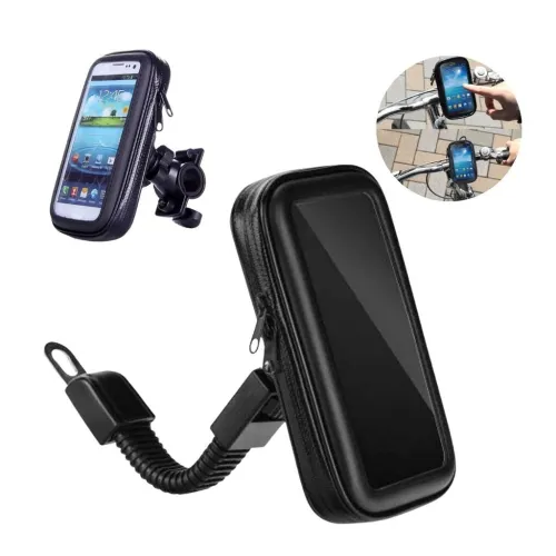 Support de téléphone Professionnel pour Le Guidon de Moto Imperméable et Rotativ