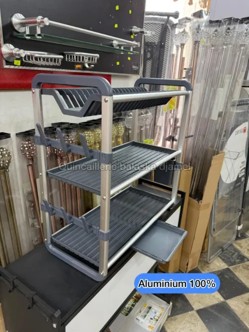 Égouttoir de cuisine inox et aluminium de luxe