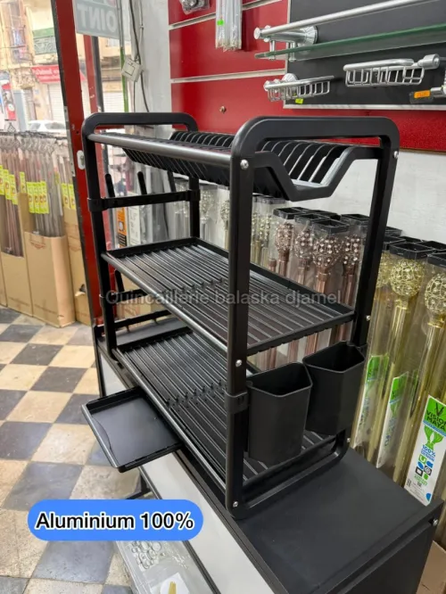 Égouttoir de cuisine inox et aluminium de luxe
