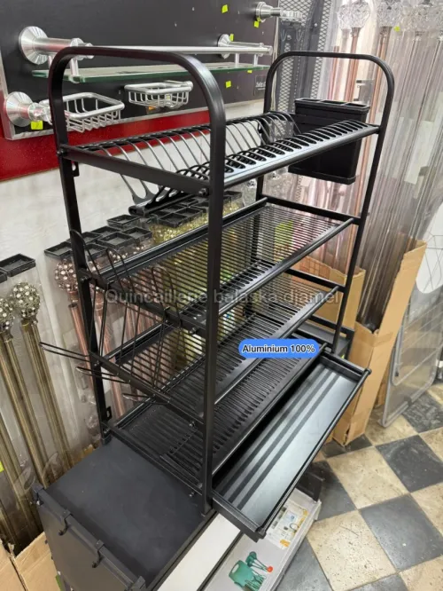 Égouttoir de cuisine inox et aluminium de luxe