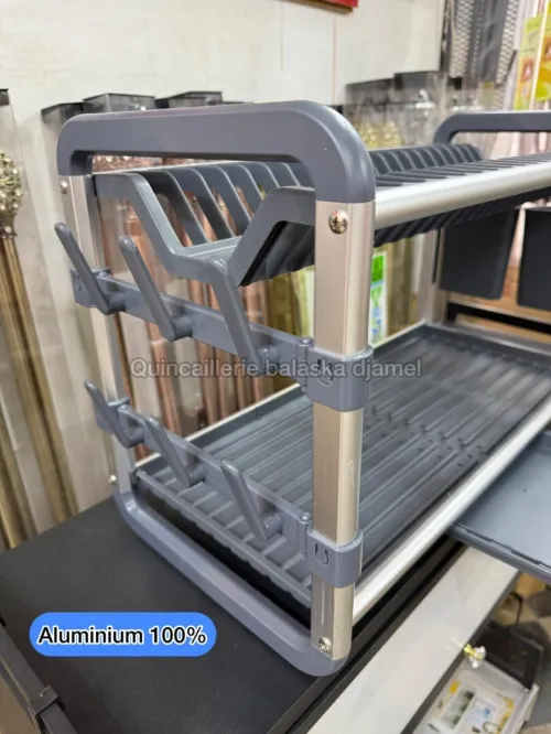 Égouttoir a vaisselle de luxe aluminium et inox