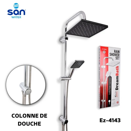 COLONNE DE DOUCHE RAIN SHOWER SET EN INOX DE LA MARQUE DREAMBATH BY SAN WATER