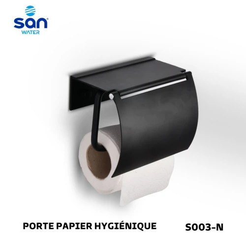 PORTE PAPIER HYGIENIQUE EN ALUMINUM - INOXYDABLE - DE LA MARQUE DE SAN WATER