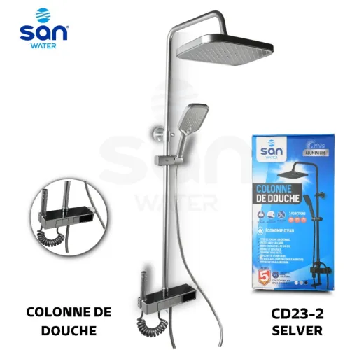 Colonne de Douche avec Mitigeur - 100% Aluminium de la marque SAN WATER - Garantie 5 Ans