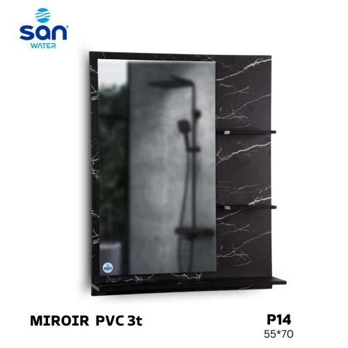 MIROIR PVC 3 ETAGES 55*70 CM POUR LA SALLE DE BAIN DE LA MARQUE SAN WATER