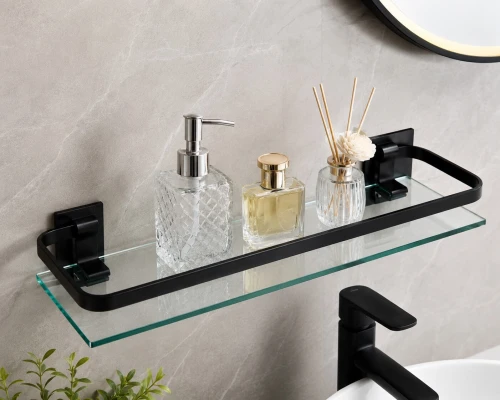 Tablette de Salle de Bain en Verre 40 cm - SAN-WATER