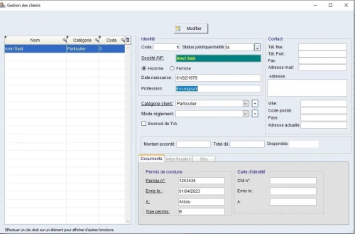 Logiciel de gestion des locations de voitures