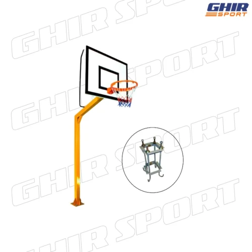 POTEAU DE BASKET BALL EXTERIEUR FIXE 3.05 | 01394