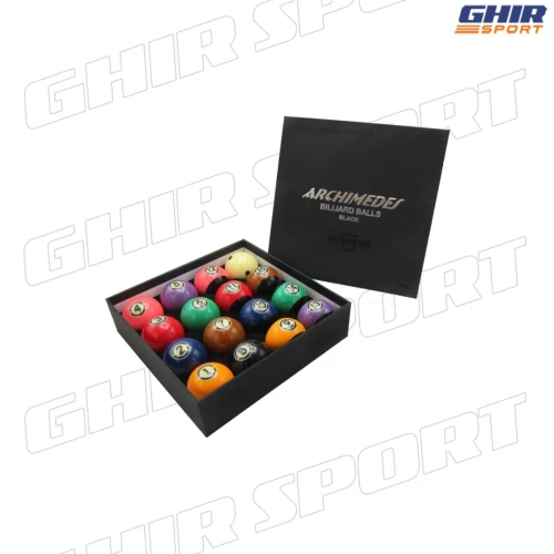 JEUX DE BOULE BILLARD ARCHIMEDES BLACK PROFESSIONNEL 57MM | 01182